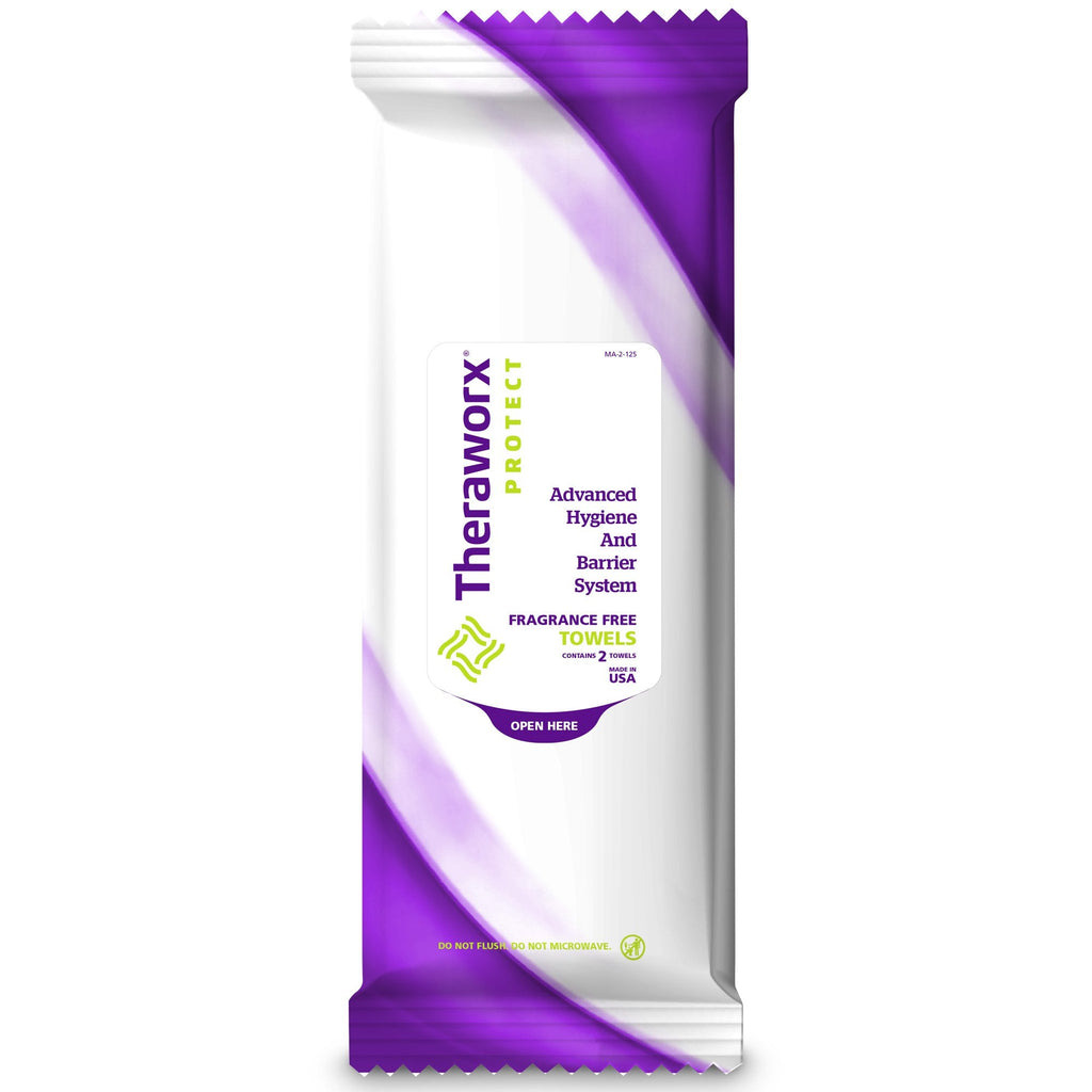 TheraworxÂ¨ Unscented Bath Wipe, 2 Count