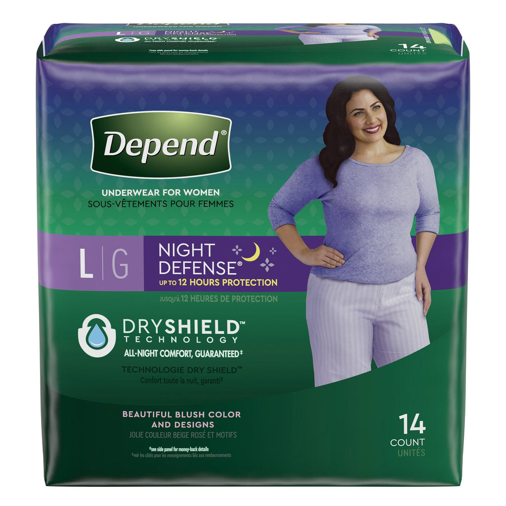 DependÂ® Night DefenseÂ® Absorbent Underwear