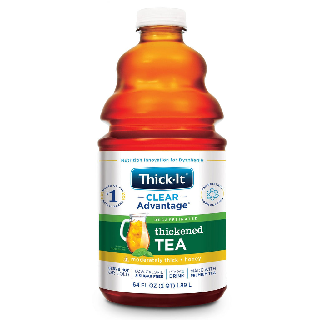 Thick-It Clear Advantage Thickened Beverage, Tea Flavor, Honey Consistency, 64-oz Container
