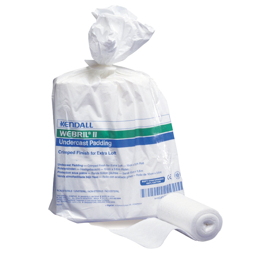 Webrilâ„¢ II White Cotton Undercast Cast Padding, 2 Inch x 4 Yard