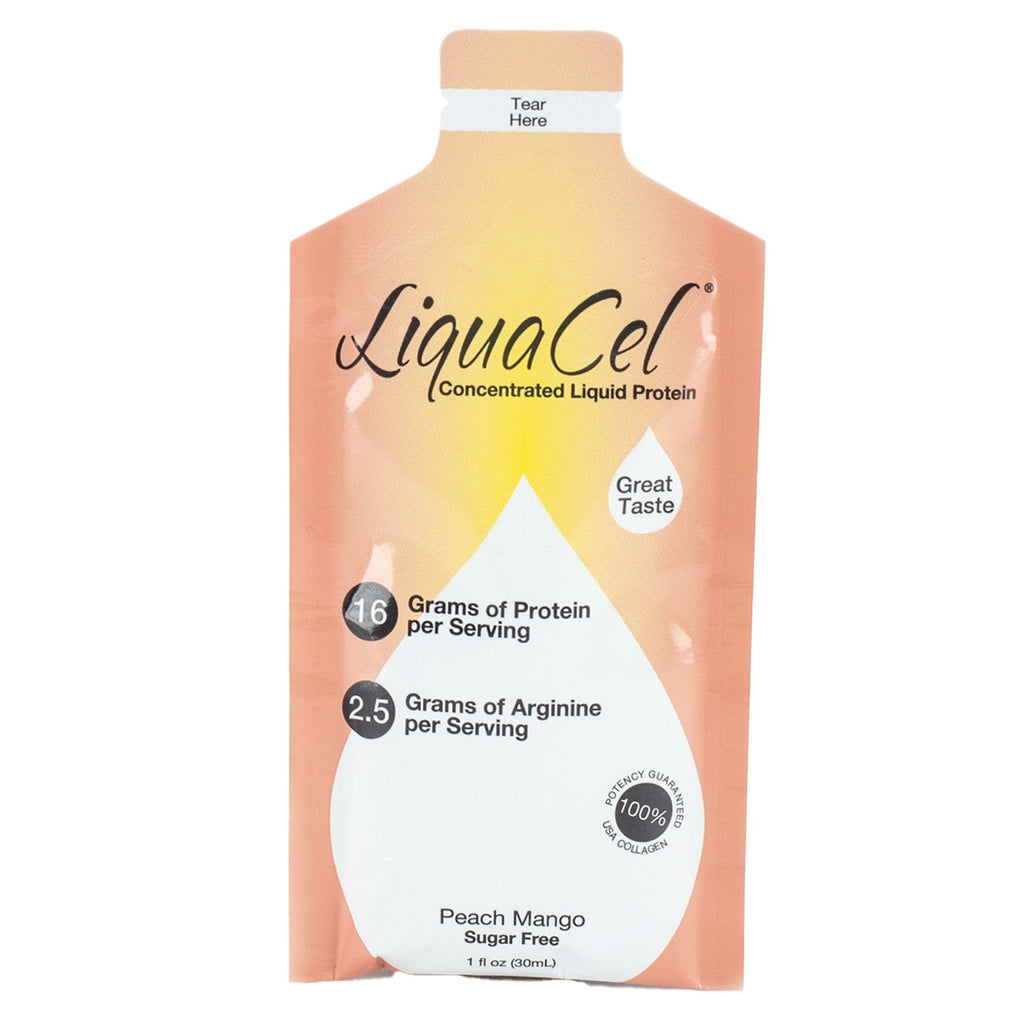LiquaCelâ„¢ Peach Mango Oral Protein Supplement, 1 oz. Pouch