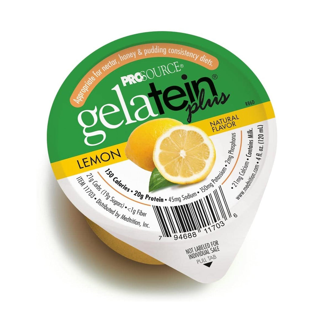 GelateinÂ® Plus Lemon Oral Supplement, 4 oz. Cup