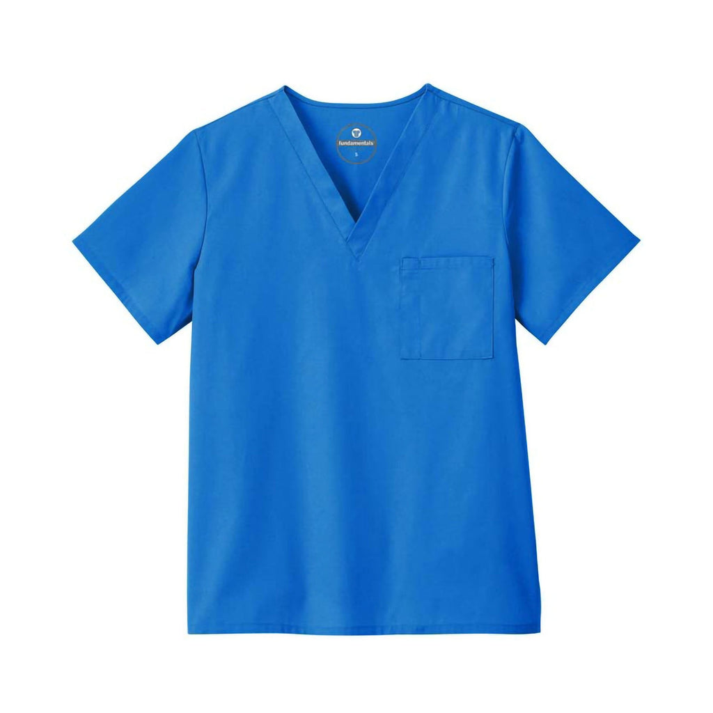 White Swan Scrub Shirt, 4X-Large, Royal Blue