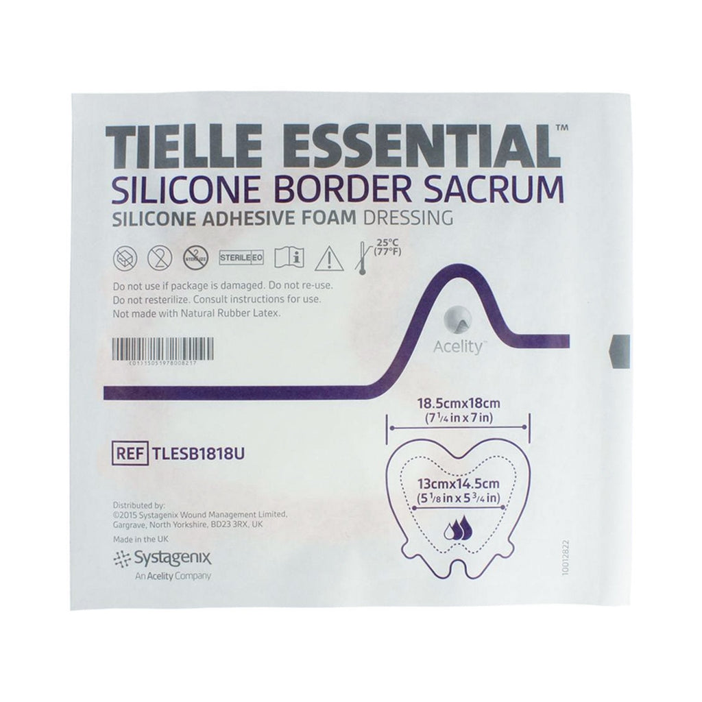 Tielle Essentialâ„¢ Silicone Foam Dressing, 7 x 7Â¼ Inch