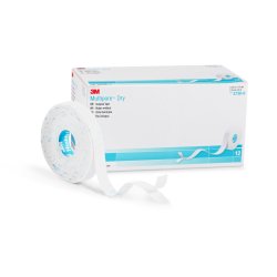 3Mâ„¢ Multiporeâ„¢ Dry Dressing Retention Tape with Liner, 1/2 Inch x 5-1/2 Yard, White