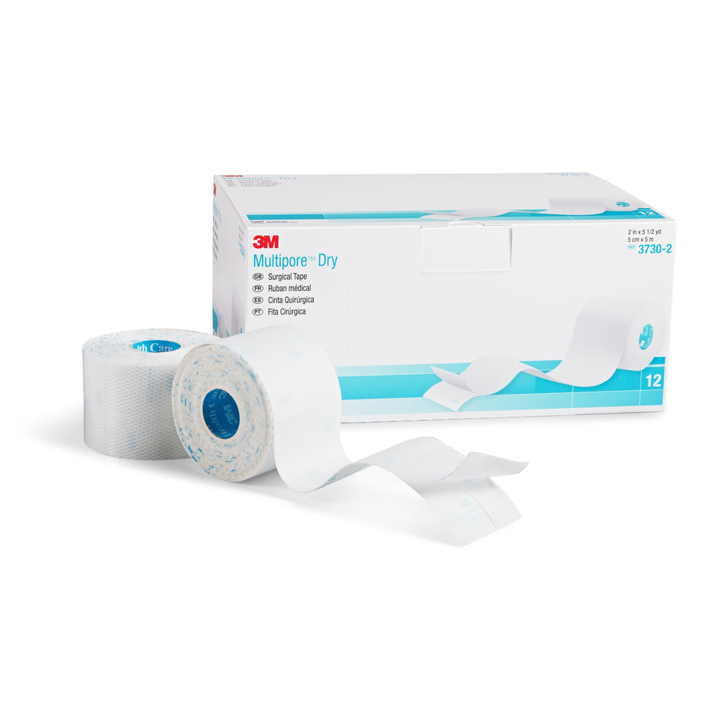 3Mâ„¢ Multiporeâ„¢ Dressing Retention Tape with Liner, 2 Inch x 5-1/2 Yard, White