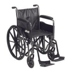 driveÂª Silver Sport 2 Wheelchair, 20 Inch Seat Width