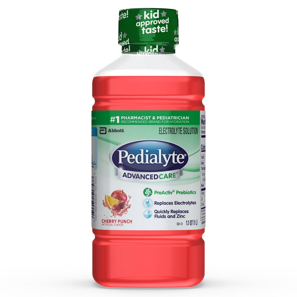 PedialyteÂ® AdvancedCareâ„¢ Cherry Punch Pediatric Oral Electrolyte Solution, 1 Liter Bottle