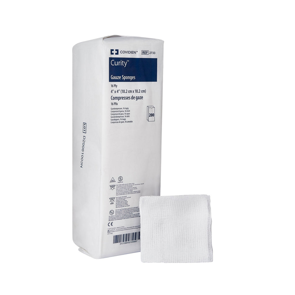 Curityâ„¢ Nonsterile USP Type VII Gauze Sponge, 4 x 4 Inch