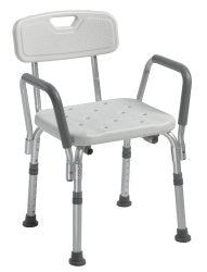driveÂª Shower Chair with Back and Removable Padded Arms