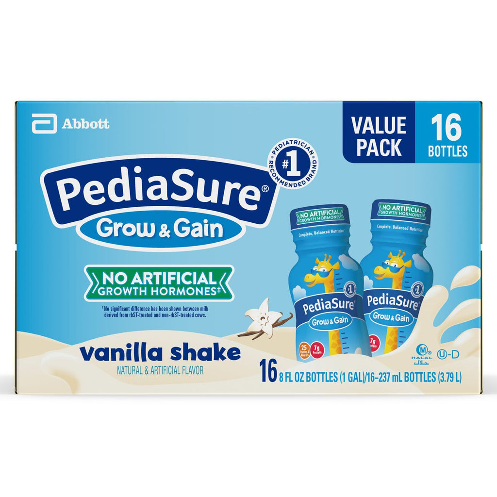 PediaSureÂ® Grow & Gain Vanilla Pediatric Oral Supplement, 8 oz. Bottle