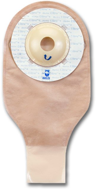UltraLiteÂª One-Piece Drainable Opaque Ostomy Pouch, 9 Inch Length, 1-1/8 Inch Stoma