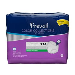 PrevailÂ® Color Collections for Women Absorbent Underwear, Large
