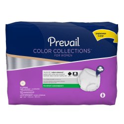 PrevailÂ® Color Collections for Women Absorbent Underwear, Extra Large