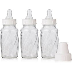 EvenfloÂ® Classic+ Glass Baby Bottle, 4 oz., 12 per Case