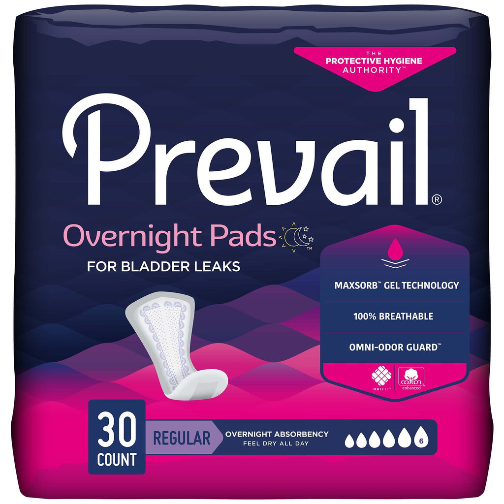 PrevailÂ® Daily Pads Overnight Bladder Control Pad, 16-Inch Length