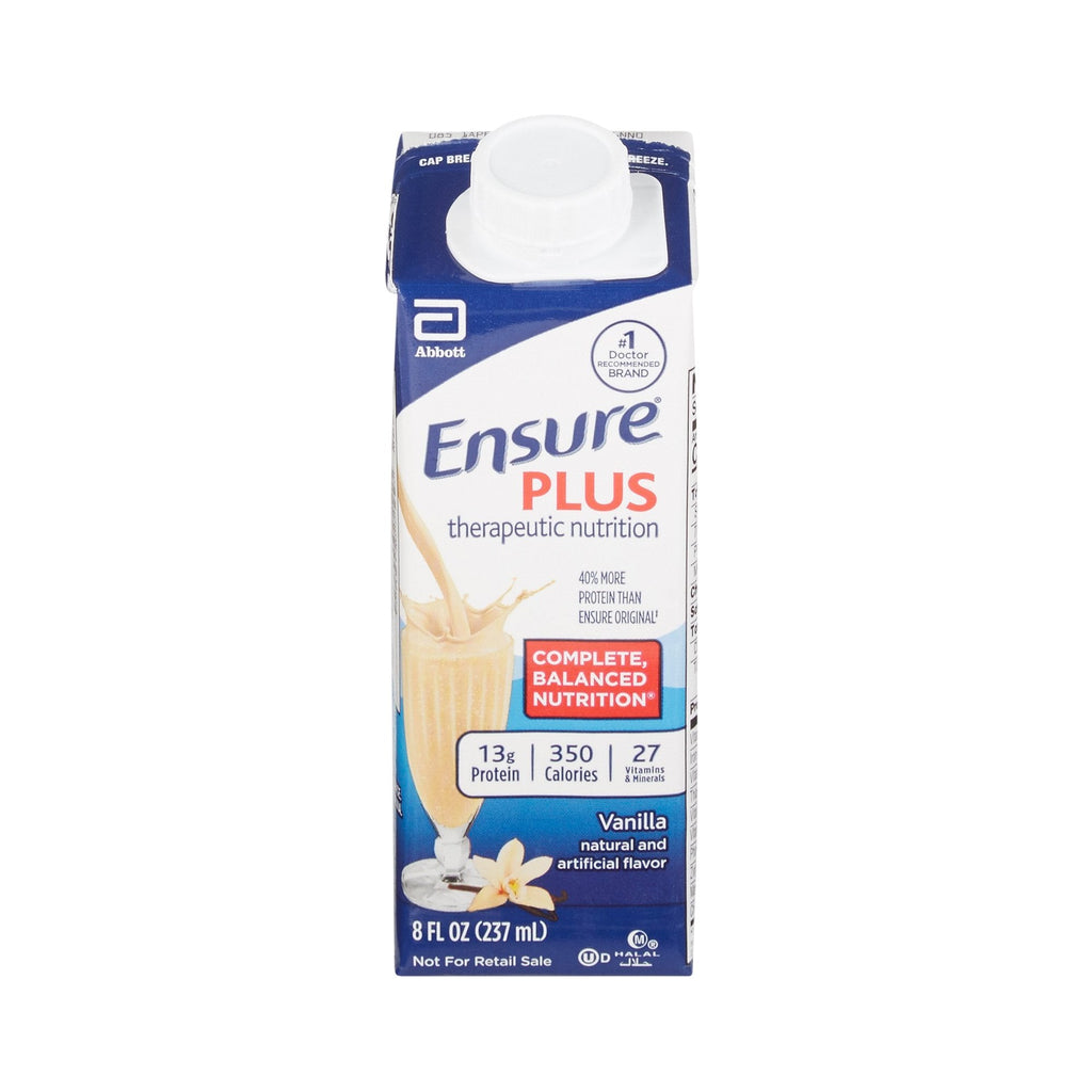 EnsureÂ® Plus Vanilla Oral Supplement, 8 oz. Carton
