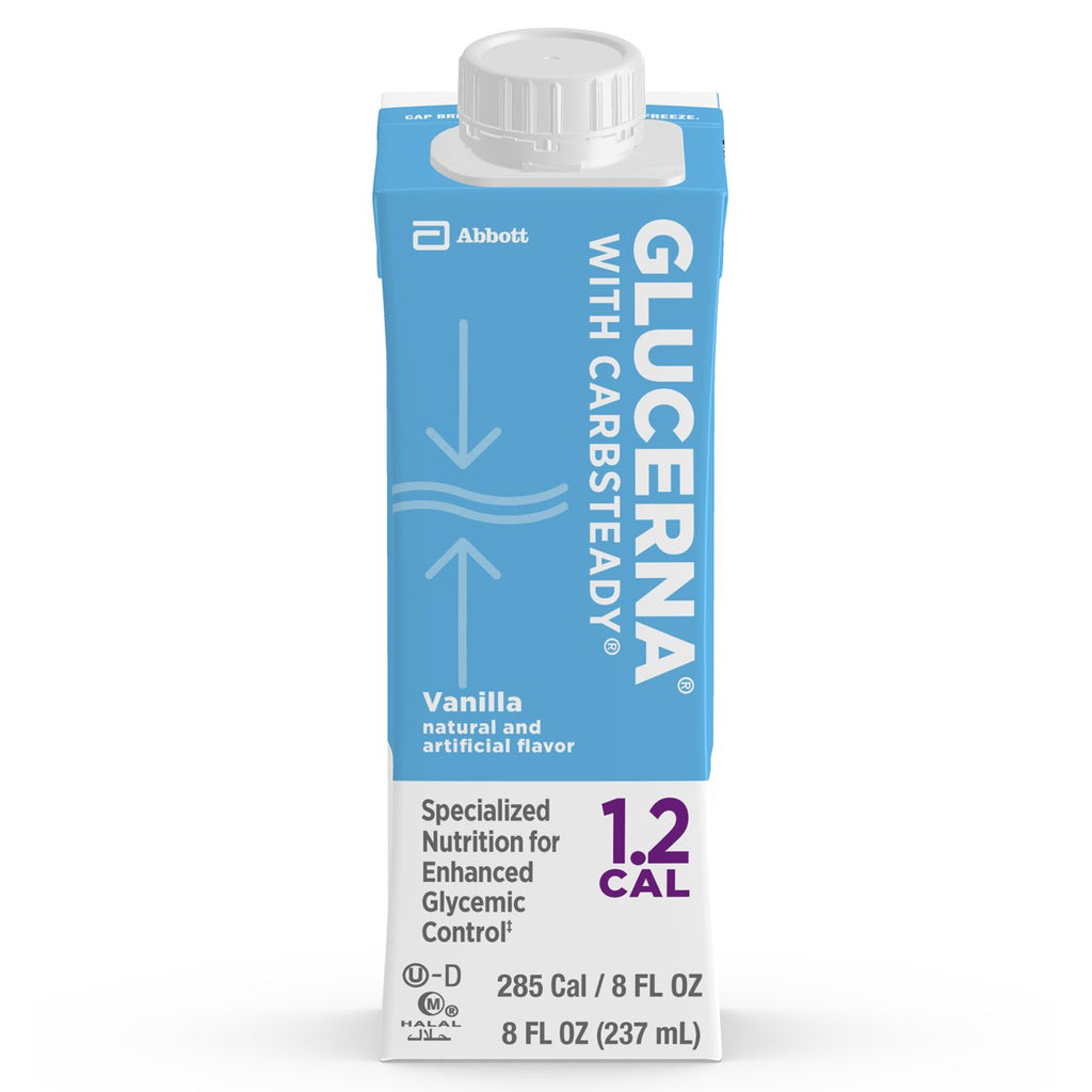 GlucernaÂ® 1.2 Cal Vanilla Oral Supplement, 8 oz. Carton