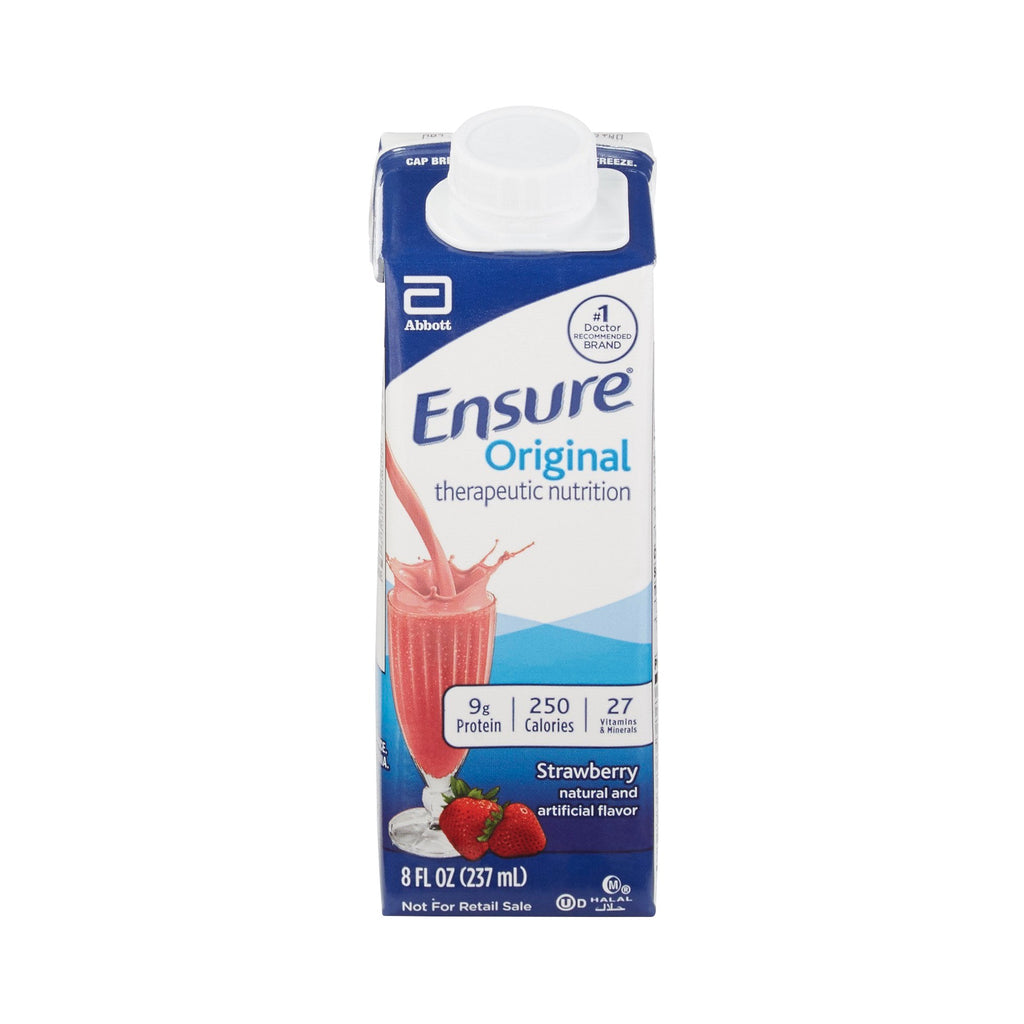 Ensure Oral Supplement, Strawberry, 8-oz Carton