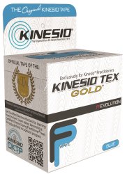 KinesioÂ¨ Tex GoldÂª FP Cotton Kinesiology Tape, 2 Inch x 5-1/2 Yard, Blue