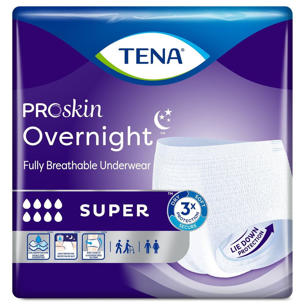 TenaÂ® Overnight Super Absorbent Underwear, Large