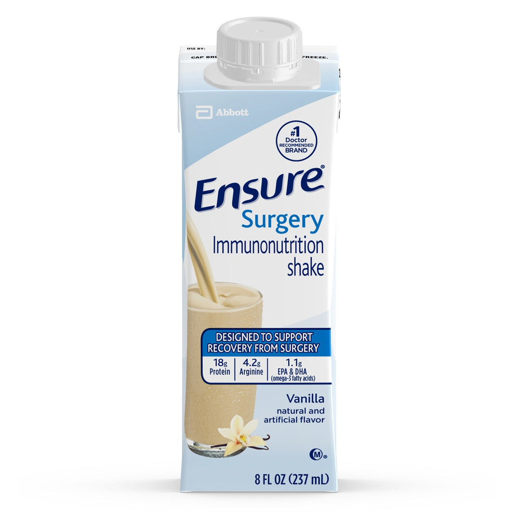 EnsureÂ¨ Surgery Immunonutrition Shake Vanilla Oral Supplement, 8 oz. Carton