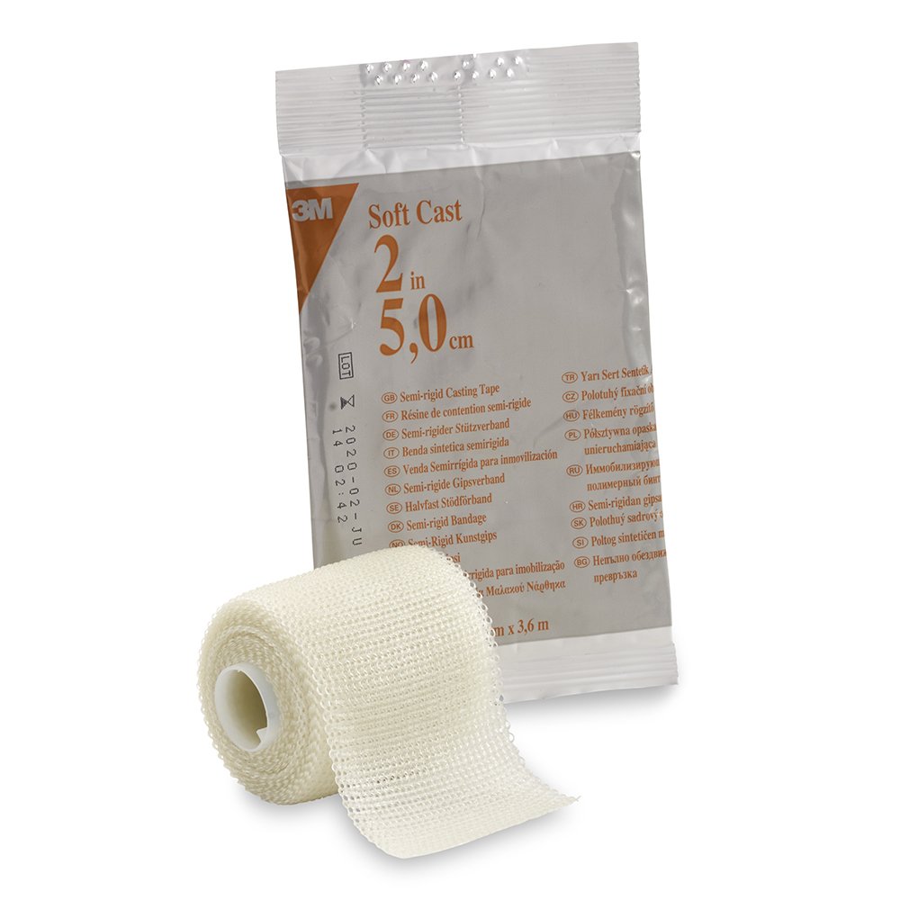 3MÂª ScotchcastÂª Soft Cast White Cast Tape, 2 Inch x 4 Yard