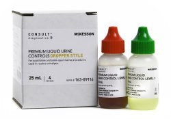 McKesson ConsultÂ¨ Premium Liquid Urine Dropper Controls, 2 Levels
