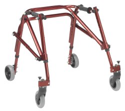 Nimbo Aluminum Posterior Walker with Seat, 28 Ã 36 Inch Height