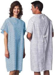 Lew Jan Textile Patient Exam Gown