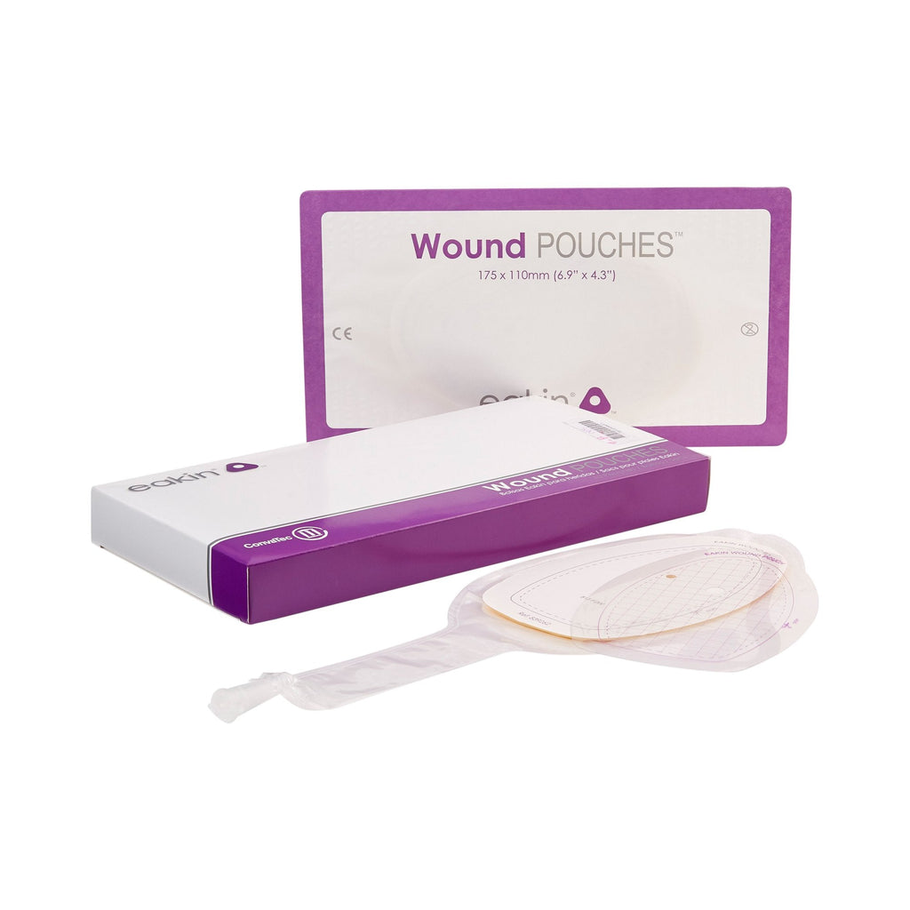 ConvaTec Eakin Fistula and Wound Drainage Pouch, 4-3/10" X 6-9/10", NonSterile Skin Barrier