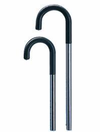 CarexÂ® Round Cane, Aluminum, 29 - 38 in., Adjustable, Silver