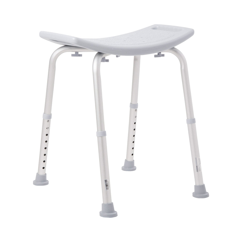 McKesson Aluminum Bath Bench Without Backrest, 15_ Ã 19_ Inch, Gray