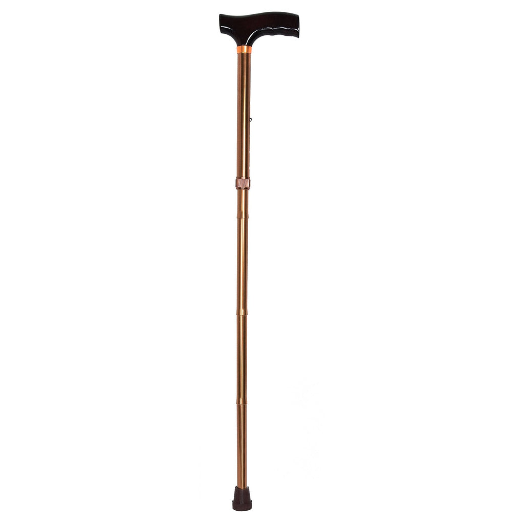 McKesson T-Handle Foldable Cane, 33 â€“ 37 Inch Height