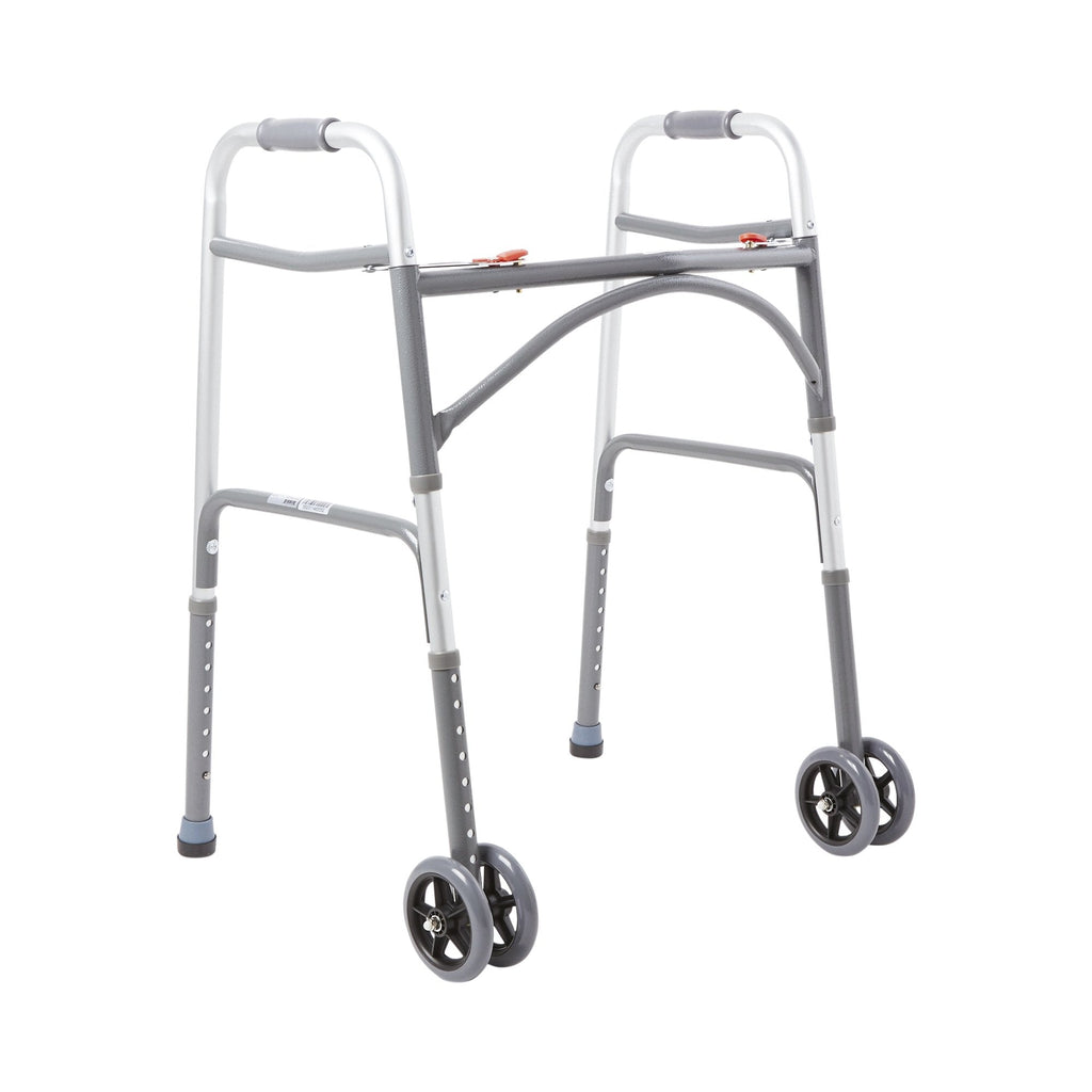 McKesson Steel Bariatric Folding Walker, 32 â€“ 39 Inch Height