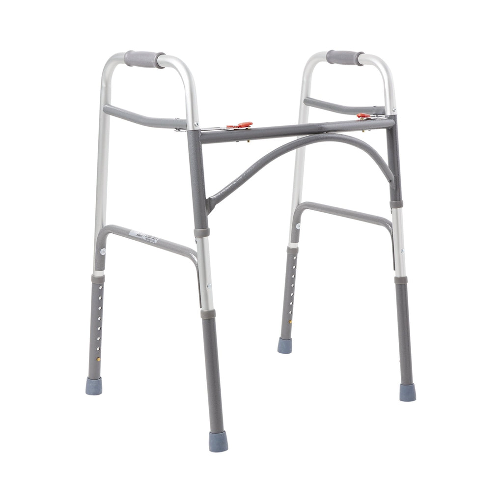 McKesson Steel Bariatric Folding Walker, 32Â½ â€“ 39 Inch Height