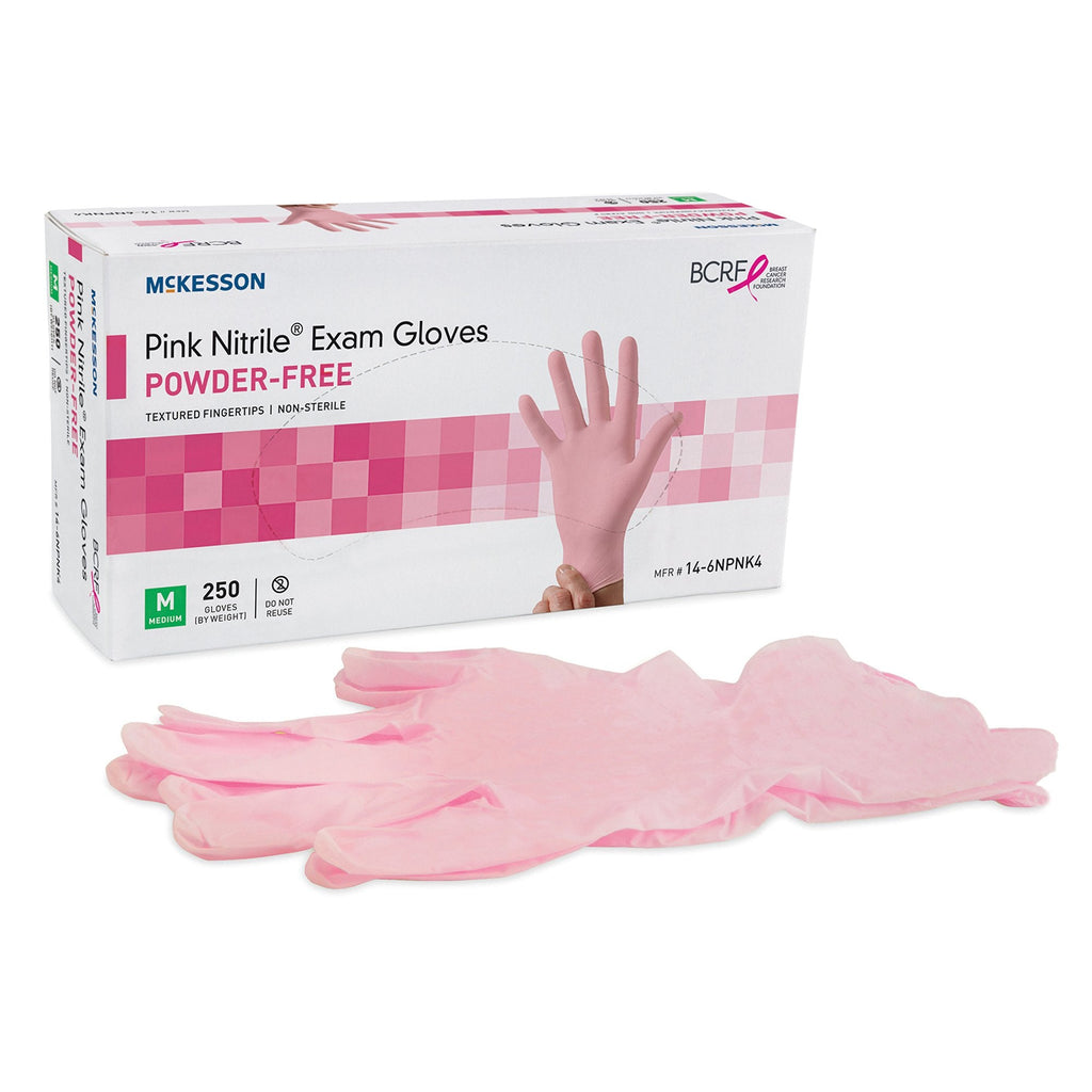 McKesson Pink NitrileÂ® Nitrile Exam Glove, Small, Pink