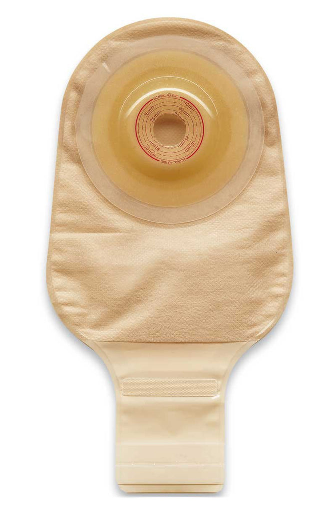 EsteemÂ® + Flex One-Piece Drainable Opaque Ostomy Pouch, 8Â½ Inch Length, 13/16 to 1-3/8 Inch Stoma