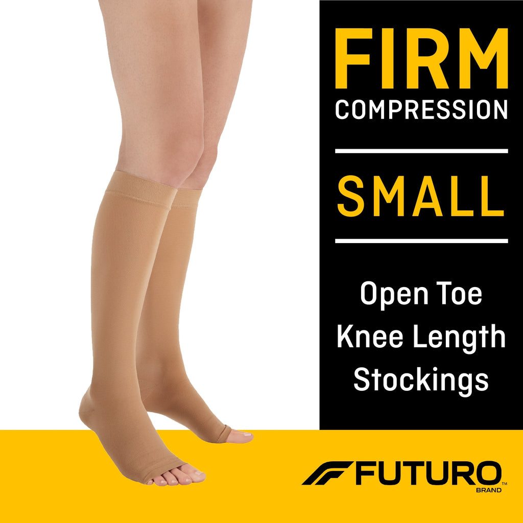 3Mâ„¢ Futuroâ„¢ Compression Stocking, Open Toe, Beige