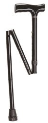 Fritz Foldable Cane, Aluminum, 33 - 37 in., Adjustable, Black