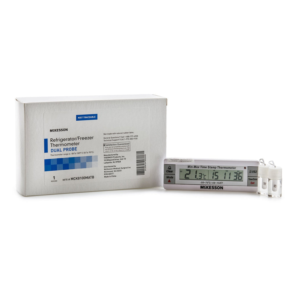 McKesson Refrigerator / Freezer Thermometer, Digital Display, -58Â¡ to +158Â¡F (-50Â¡ to +70Â¡C)