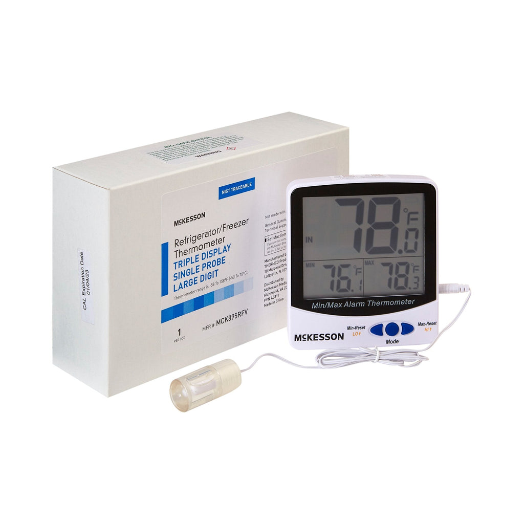 McKesson Refrigerator / Freezer Thermometer, Digital Display, -58Â¡ to +158Â¡F (-50Â¡ to +70Â¡C)