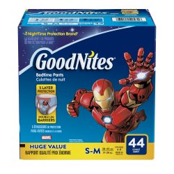 GoodNitesÂ¨ Absorbent Underwear, Small / Medium, 44 per Box