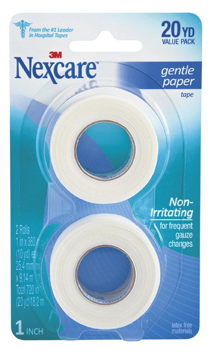 3Mâ„¢ Nexcareâ„¢ Paper Medical Tape, 1 Inch x 10 Yard, White