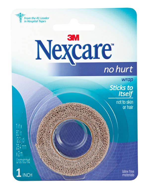 3MÂª NexcareÂª No Hurt Hypoallergenic Material Medical Tape, 1 x 80 Inch, Tan
