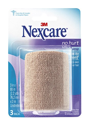 3MÂª NexcareÂª No Hurt Hypoallergenic Material Medical Tape, 3 Inch x 2-1/5 Yard, Tan