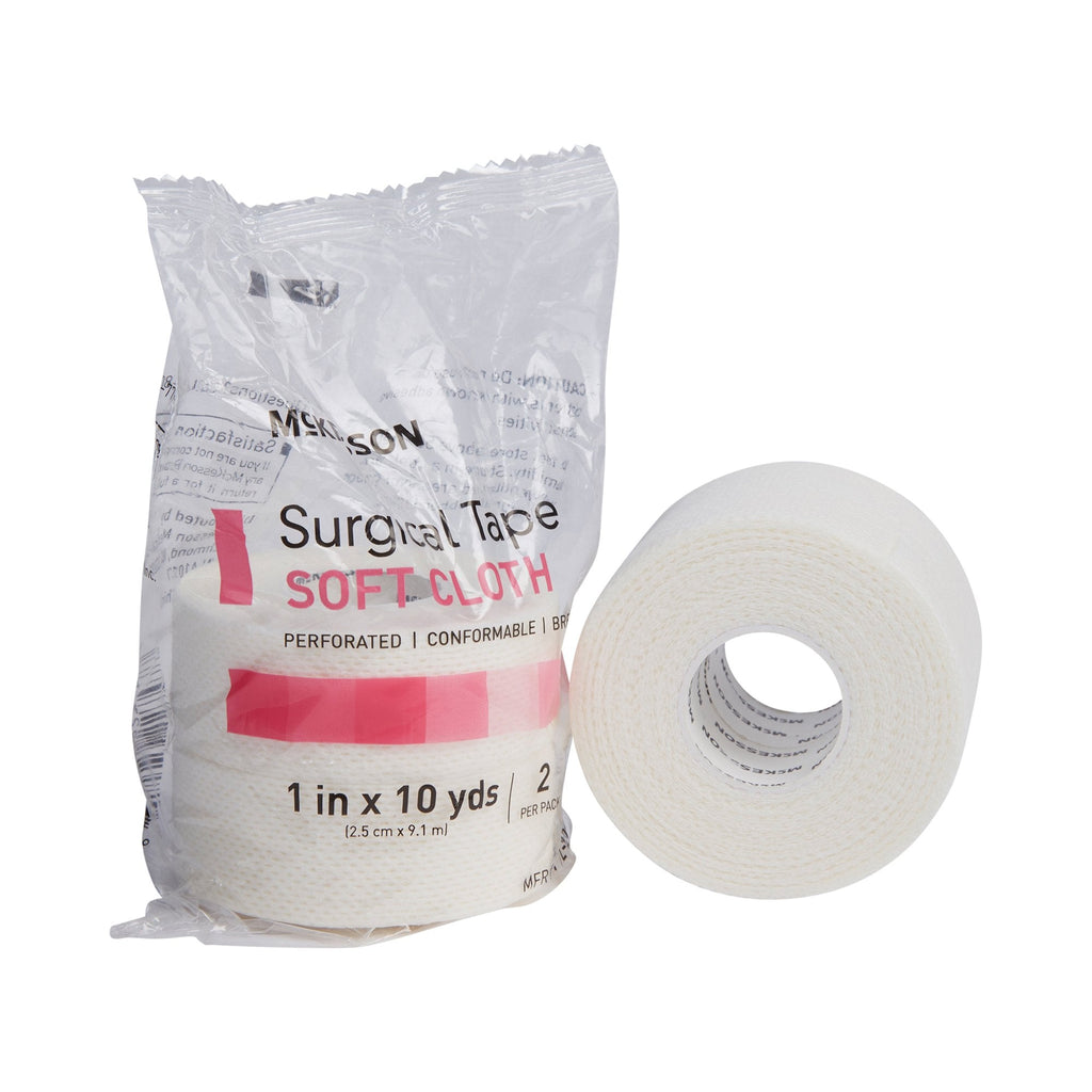 McKesson Cloth Medical Tape, 1 Inch x 10 Yard, White