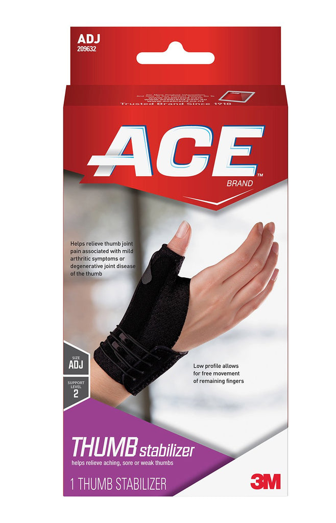 3Mâ„¢ Aceâ„¢ Thumb Stabilizer, Breathable, Adjustable, Black