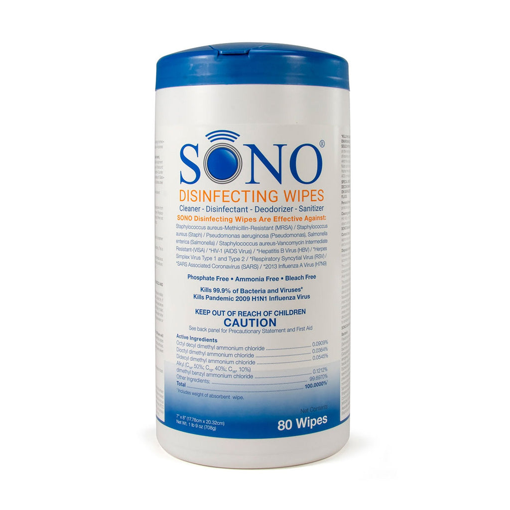 SonoÂ® Premoistened Surface Disinfectant Cleaner Wipes, 80ct