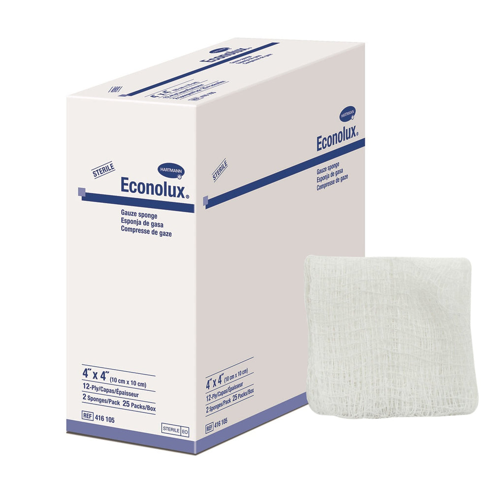 EconoluxÂ® Sterile Gauze sponge, 4 x 4 Inch